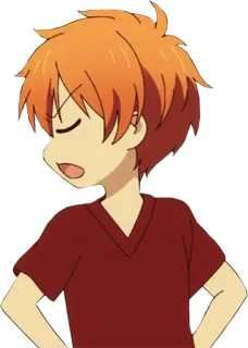 😒 Kyo Sohma Fruits Basket Аниме, Кё Сома, Fruits Basket, Злой telegram sticker