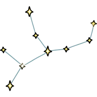 ✨ constelación, astronomía, estrellas, cielo nocturno, ciencia, celestial, universo telegram sticker