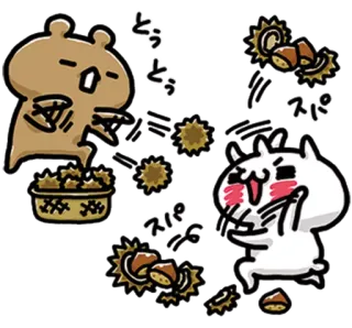 💞 とっっ
スパ hạt dẻ, hoạt hình, dễ thương, động vật, anime telegram sticker