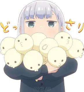 🤗 どっさり Anime, Niedlich, Japanisch, Dossari, Kawaii, Mädchen telegram sticker