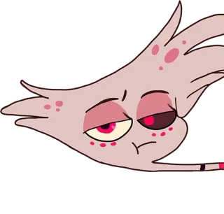 😐 Angel Dust Hazbin Hotel Kartun, Anthro, Iblis, Sarkastik, Hotel telegram sticker