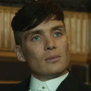 😐 Tommy Shelby Peaky Blinders Mann, Porträt, Figur, Peaky Blinders, Tommy Shelby, Cillian Murphy telegram sticker