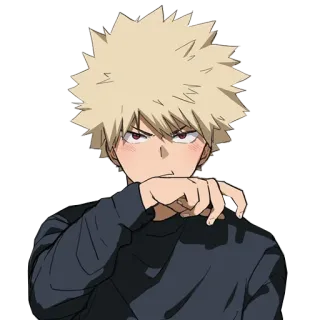 😏 Katsuki Bakugo My Hero Academia Anime, Personage, Manga, Bakugo, Katsuki, My Hero Academia telegram sticker