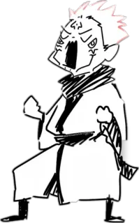 😡 Anime, Manga, Charakter, Wütend, Kämpfen, Kunst telegram sticker