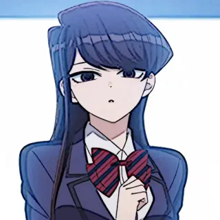 🧬 Komi Shouko Komi Can't Communicate Anime, Manga, Komi can't communicate, Komi Shouko, Uniforme scolaire, Mignon, Beau whatsapp sticker
