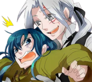 ❤ Anime, Karakter, Manga, Ilustrasi, Persahabatan, Kartun telegram sticker