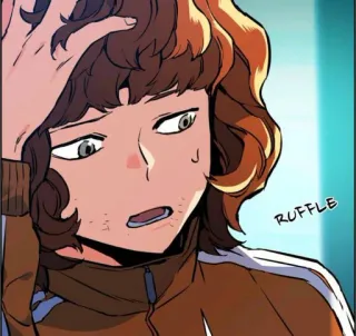 ✨ RUFFLE Dibujo animado, Hombre, Triste, Sudor, Confundido telegram sticker