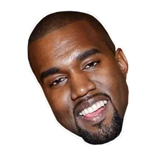 😄 Kanye West kanye, rapero, músico, cantante, celebridad whatsapp sticker