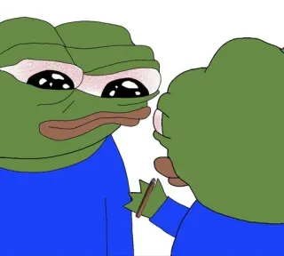 🌟 Pepe the Frog pepe, rana, meme, piangendo, triste telegram sticker