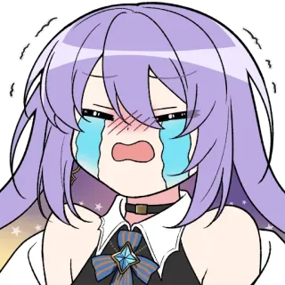 😭 Anime, Huilend, Emotioneel, Verdrietig, Manga, Personage telegram sticker