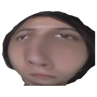 😟 Meme, Divertente, Faccia, Ritratto, Persona telegram sticker