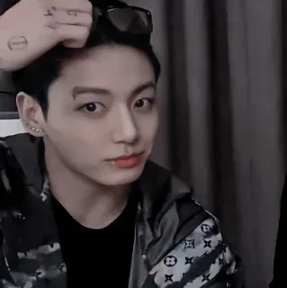 🌑 Jungkook K-Pop, BTS, cantante, música, ídolo telegram sticker