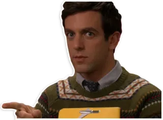 👈 Ryan Howard The Office ryan howard, the office, sitcom, serie tv, señalando telegram sticker