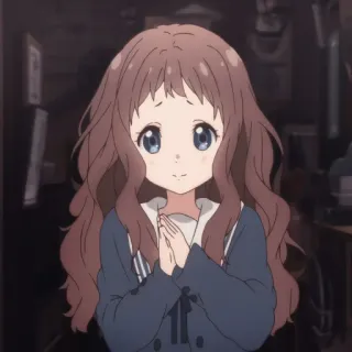 😊 Anime, Mädchen, Süß, Kawaii, Charakter telegram sticker