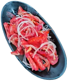 🍅 pomidor, cebula, sałatka, jedzenie, danie, warzywa telegram sticker