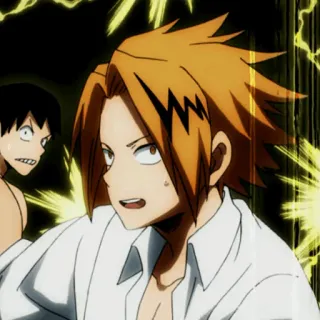 ⚡️ Denki Kaminari My Hero Academia Anime, Manga, My Hero Academia, Denki Kaminari, Sticker whatsapp sticker