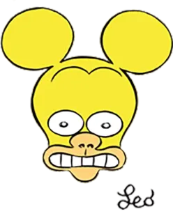 😬 dibujos animados, humor, gracioso, parodia, personaje telegram sticker