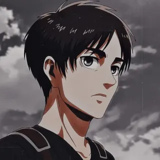 😟 Eren Yeager Attack on Titan anime, manga, eren, attack on titan, character telegram sticker