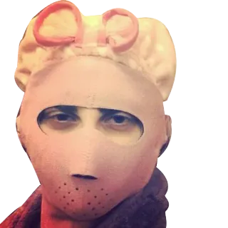 😷 máscara, gracioso, retrato, cara, sombrero, disfraz, raro telegram sticker