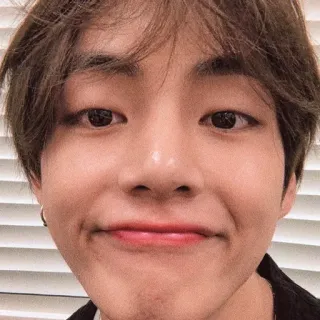 😐 V kpop, bts, v, корейский, певец, знаменитость telegram sticker