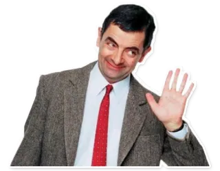 👋 Mr. Bean мистер бин, комедия, смешной, телешоу, роуэн аткинсон telegram sticker
