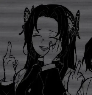 🖕 Anime, Dito medio, Offensivo, Ragazza, Cartone animato telegram sticker