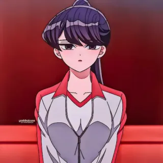 ⛓ Komi Shouko Komi Can't Communicate Anime, Komi can't communicate, Komi Shouko, Lindo, Manga, Caricatura, Japonés telegram sticker