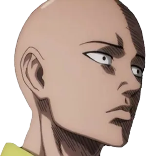 😗 Saitama One-Punch Man Saitama, One-Punch Man, Anime, Manga, Eroe, Calvo telegram sticker