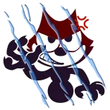 😡 Felix the Cat desenho animado, Félix o Gato, gato, animação, arranhões whatsapp sticker