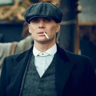 📎 Thomas Shelby Peaky Blinders Peaky Blinders, Thomas Shelby, Cillian Murphy, cigarette, tv series, character, gangster telegram sticker