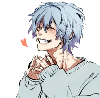 ❤️‍🩹 Tomura Shigaraki My Hero Academia Аниме, Моя геройская академия, Шигараки, Злодей, Персонаж telegram sticker