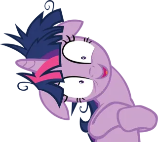 😃 Twilight Sparkle My Little Pony Cartoon, Pony, Lustig, Albern, My Little Pony, Twilight Sparkle telegram sticker