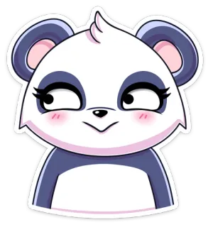 👀 Panda, Binatang, Kartun, Lucu, Stiker whatsapp sticker