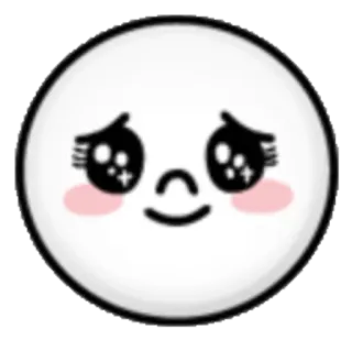 😊 kawaii, emoji, mignon, autocollant telegram sticker