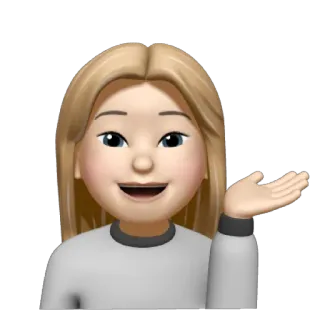✏️ Emoji, Avatar, Mulher, Desenho animado, Cabelo loiro telegram sticker
