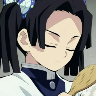 😕 Kanao Tsuyuri Demon Slayer Anime, Manga, Kanao Tsuyuri, Demon Slayer, Personage telegram sticker