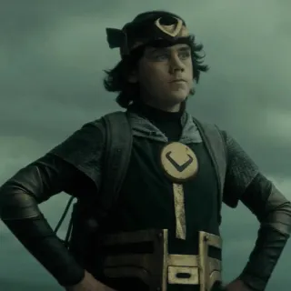😐 Kid Loki Loki Kid Loki, Loki, Marvel, Character, Superhero, TV Show telegram sticker
