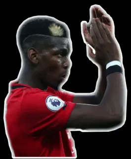 👏 Paul Pogba футбол, футболист, спортсмен, Манчестер Юнайтед, спорт telegram sticker