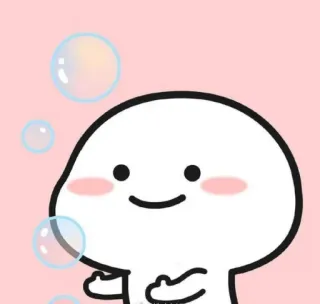 ✨ cartoon, cute, bubbles, kawaii, character telegram sticker