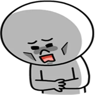 😩 เศร้า, เสียใจ, ร้องไห้, อารมณ์, การ์ตูน, สติกเกอร์ telegram sticker