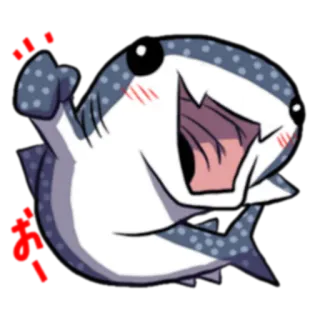 Kawaii Whale Shark (FULL) [日本] @WSZB_Stickers whatsapp stickers