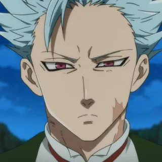 😒 Ban Seven Deadly Sins Аниме, Семь смертных грехов, Бан, Грех лиса, Бессмертие, Стикер, Персонаж telegram sticker