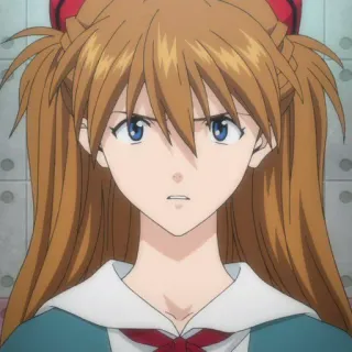 🍣 Asuka Langley Sohryu Neon Genesis Evangelion anime, cartoon, girl, character, evangelion, asukalangley, asuka telegram sticker