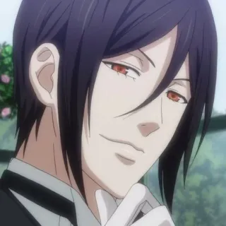 🔌 Sebastian Michaelis Black Butler อนิเมะ, ตัวละคร, เซบาสเตียน มิคาเอลิส, คนลึกไขปริศนา telegram sticker