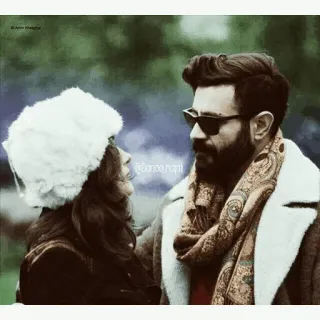 💛 banoo.napi couple, winter, fashion, love, relationship, portrait telegram sticker