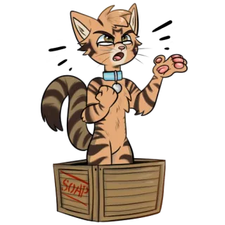 Fruitkitty and Near telegram stickers