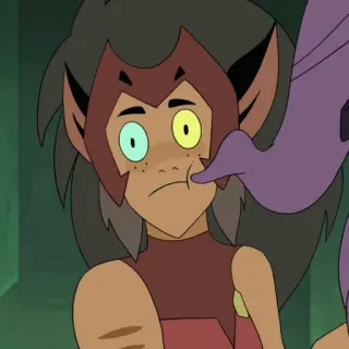 😳 Catra She-Ra and the Princesses of Power desenho animado, animado, personagem, garota gato, She-Ra telegram sticker
