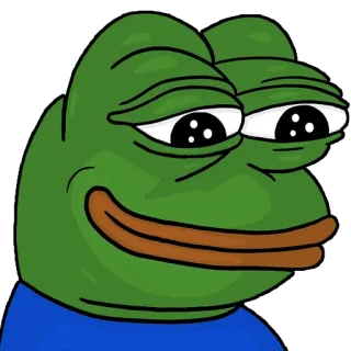 😌 Pepe the Frog pepe, frog, meme, internet meme whatsapp sticker