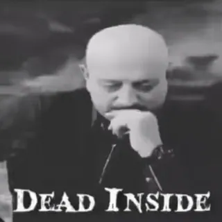 🖤 DEAD INSIDE 内心死去, emo, 心情, 难过 telegram sticker