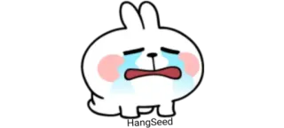 😭 悲しい, 泣く, うさぎ, ウサギ, 涙, アニメ telegram sticker